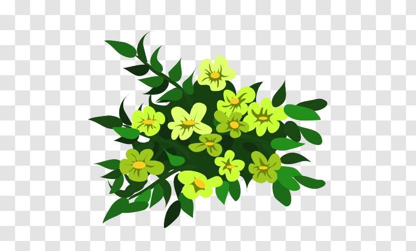 Floral Design Flower Yellow - Leaf - Cartoon Broccoli Transparent PNG