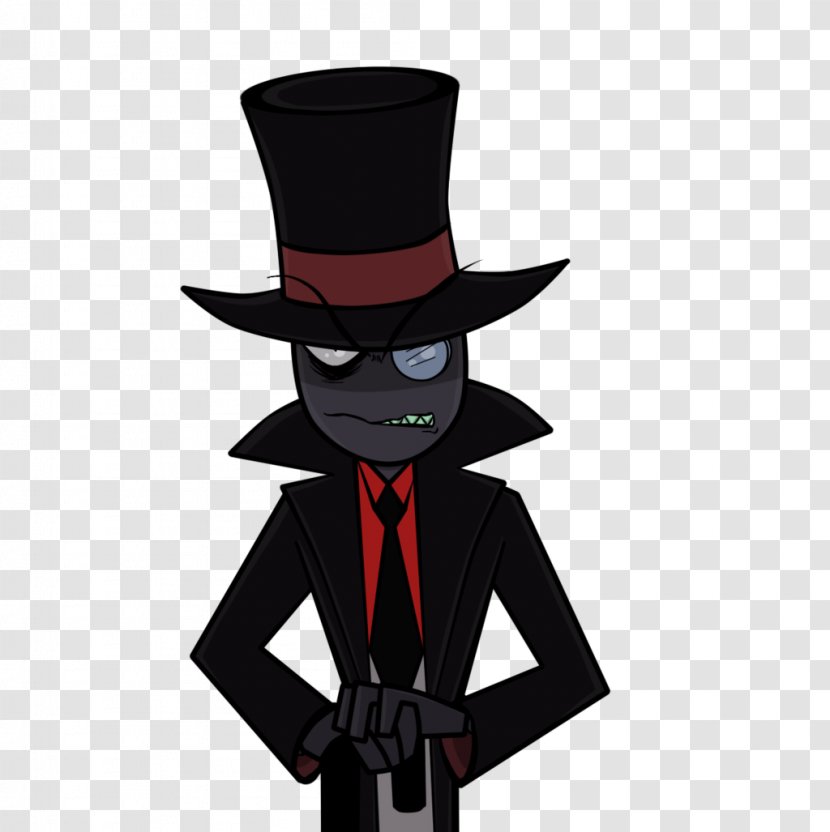Cartoon Network Black Hat Character - Silhouette - A Crafty And Villainous Person Transparent PNG