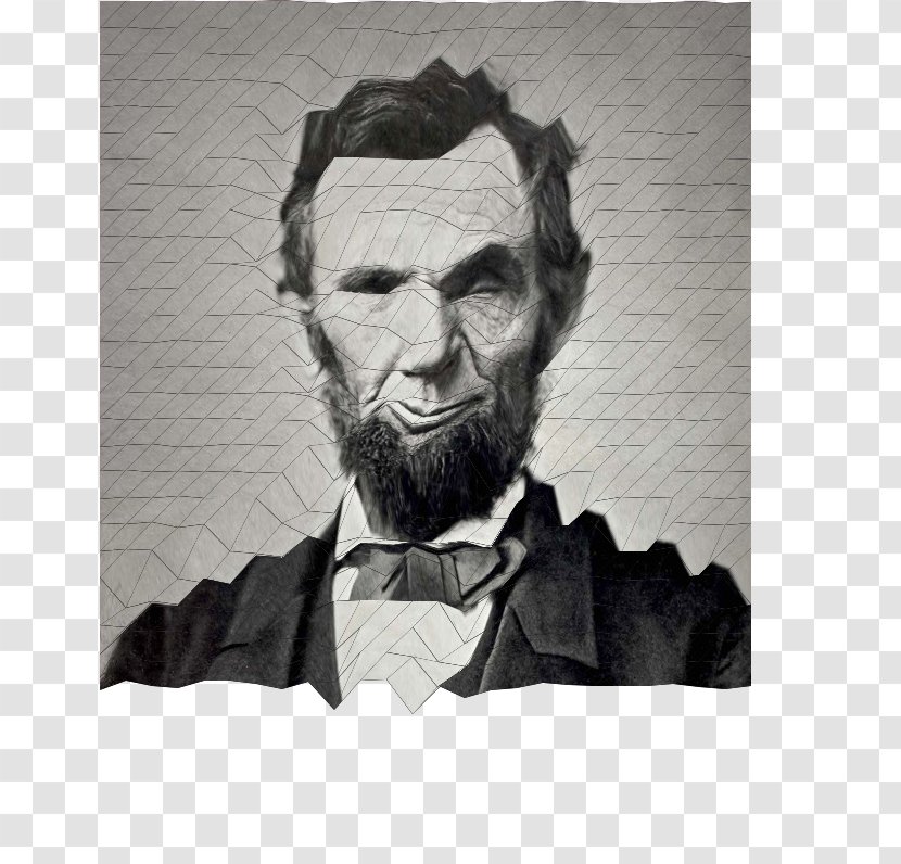 Abraham Lincoln Gettysburg Address President Of The United States American Civil War - Artwork - Distort Transparent PNG