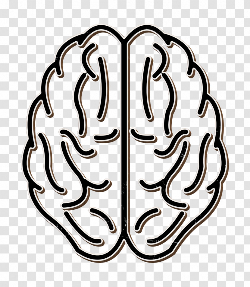 Brain Icon Medical Icon Brain Upper View Outline Icon Transparent PNG