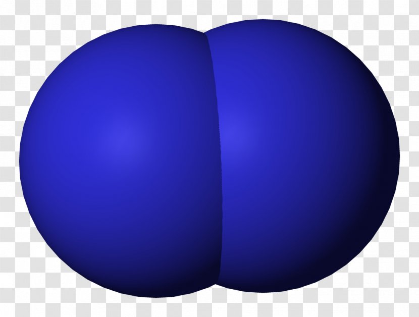 Diatomic Molecule Nitrogen Triple Bond - Cobalt Blue - D Transparent PNG