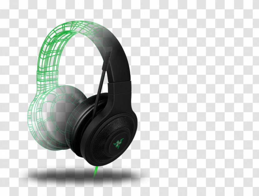 Headphones Razer Kraken Gamer Inc. Surround Sound - Electronic Device Transparent PNG