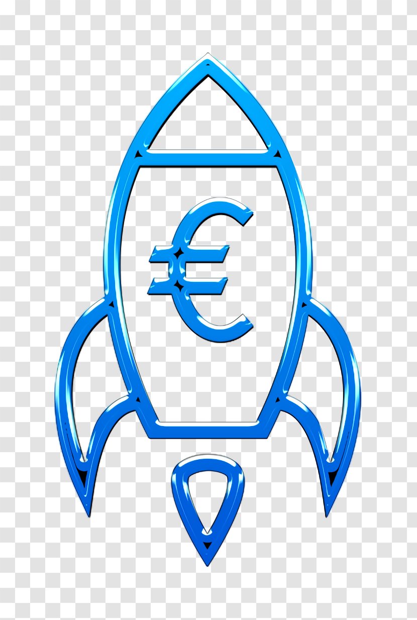 Currency Icon Euro Finance - Symbol Electric Blue Transparent PNG