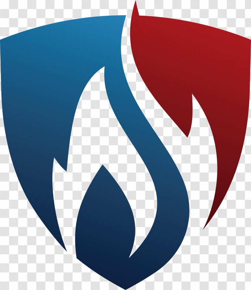 Shield Flame - Blue - Label Transparent PNG