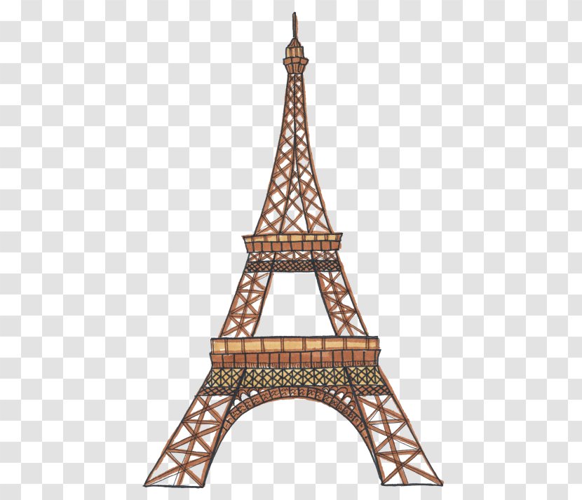 Eiffel Tower Drawing - Landmark - Metal National Historic Transparent PNG