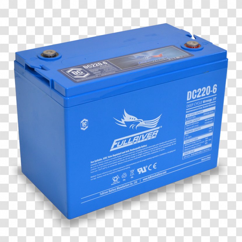 Deep-cycle Battery VRLA Fullriver DC105-12 AGM Sealed 12V 105Ah Electric DC224-6 6V 224Ah - Ampere Hour - Deep Cycle Transparent PNG