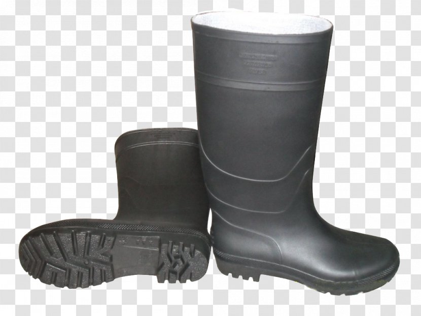 Wellington Boot Steel-toe Clothing Leather - Polyvinyl Chloride - Black Rain Boots Transparent PNG