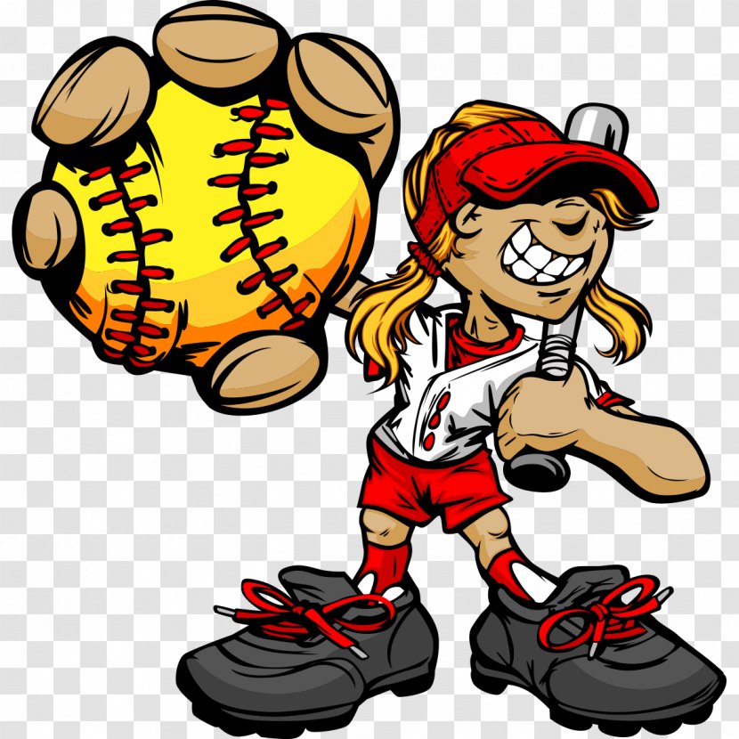 Fastpitch Softball Baseball Clip Art - Ball - Tennis Cartoon Character Transparent PNG