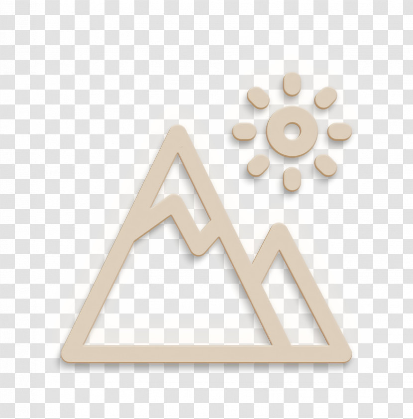 Summer Holidays Icon Mountains Icon Mountain Icon Transparent PNG