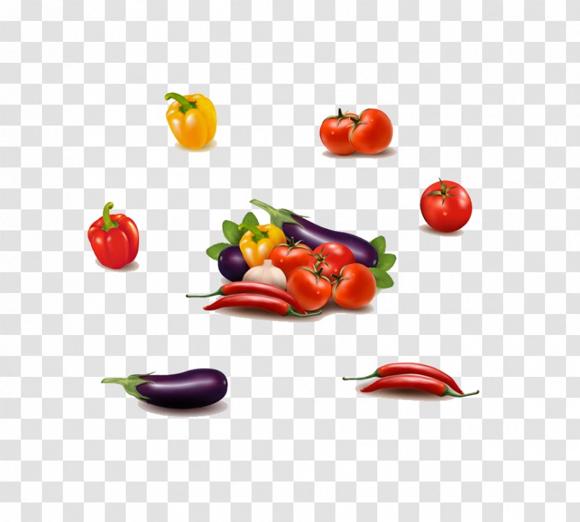 Chili Con Carne Pepper Garlic Bell - A Variety Of Vegetables Transparent PNG