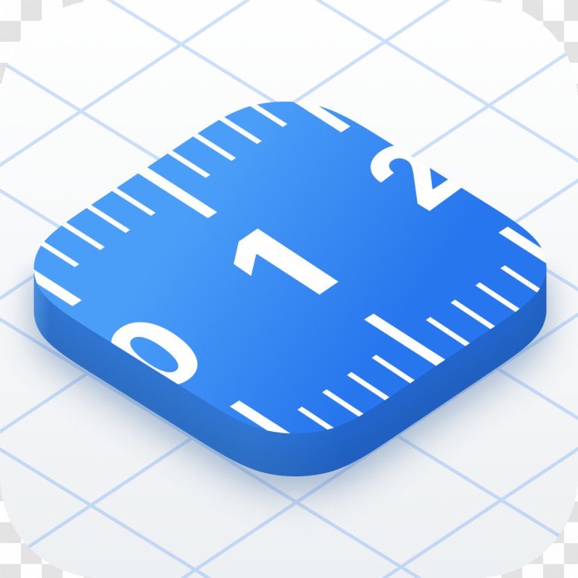 IPhone 8 Ruler App Store Apple IPod Touch - Blue Transparent PNG