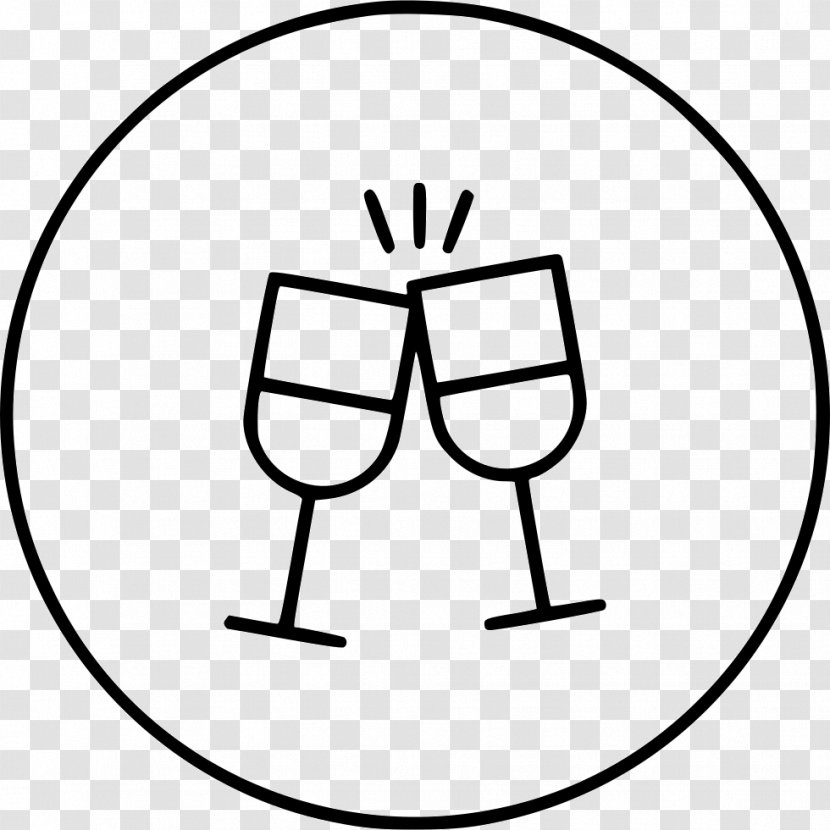 Cheers Icon - Symbol - Line Art Transparent PNG