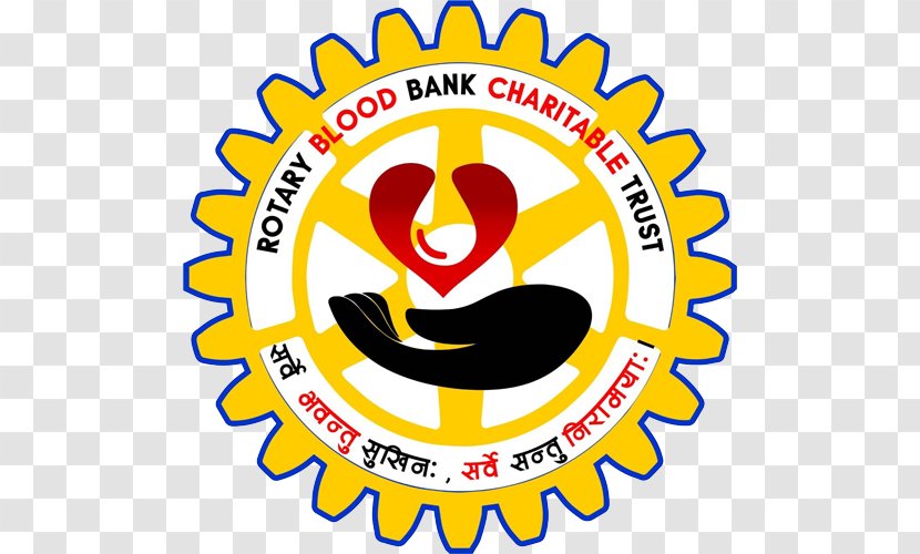 Rotary Blood Bank Faridabad Donation - Symbol Transparent PNG