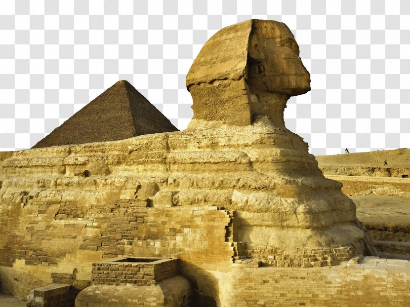 Great Sphinx Of Giza Pyramid Khafre Egyptian Pyramids Cairo - HD Transparent PNG
