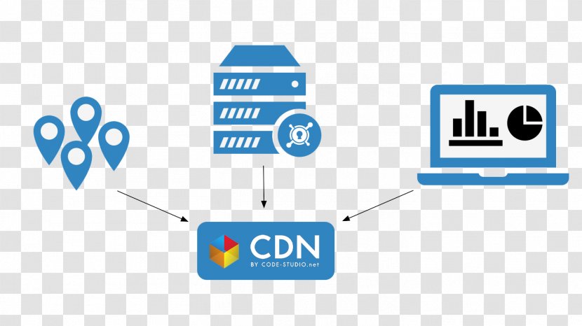 Content Delivery Network Computer Servers Digital Distribution Internet Control Message Protocol - Blue - Code Transparent PNG