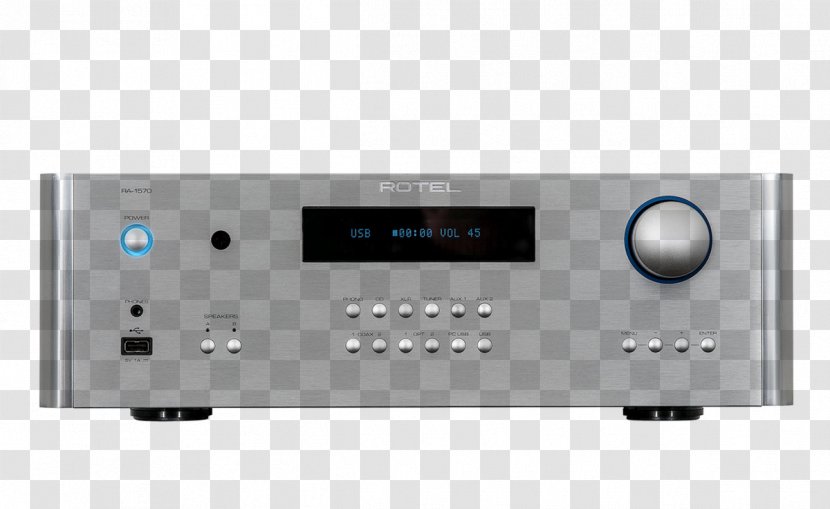 Rotel 240W 2.0-Ch. Amplifier Audio Power Integrated RA1572 - Technology - Electronics Transparent PNG