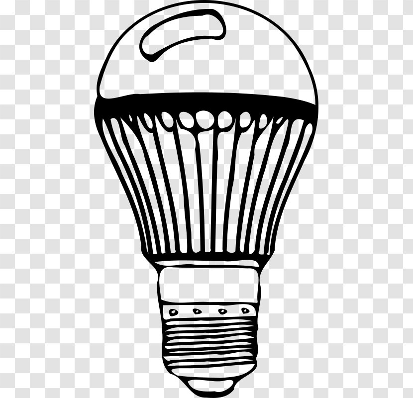 Incandescent Light Bulb LED Lamp Light-emitting Diode Clip Art - Line - Emitted Transparent PNG