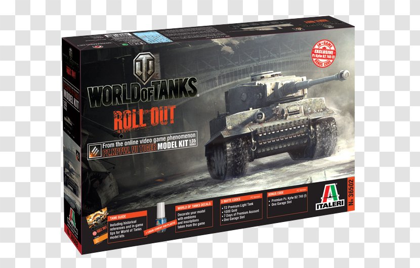 World Of Tanks Tiger I Plastic Model Armour - Hardware - Tank Transparent PNG