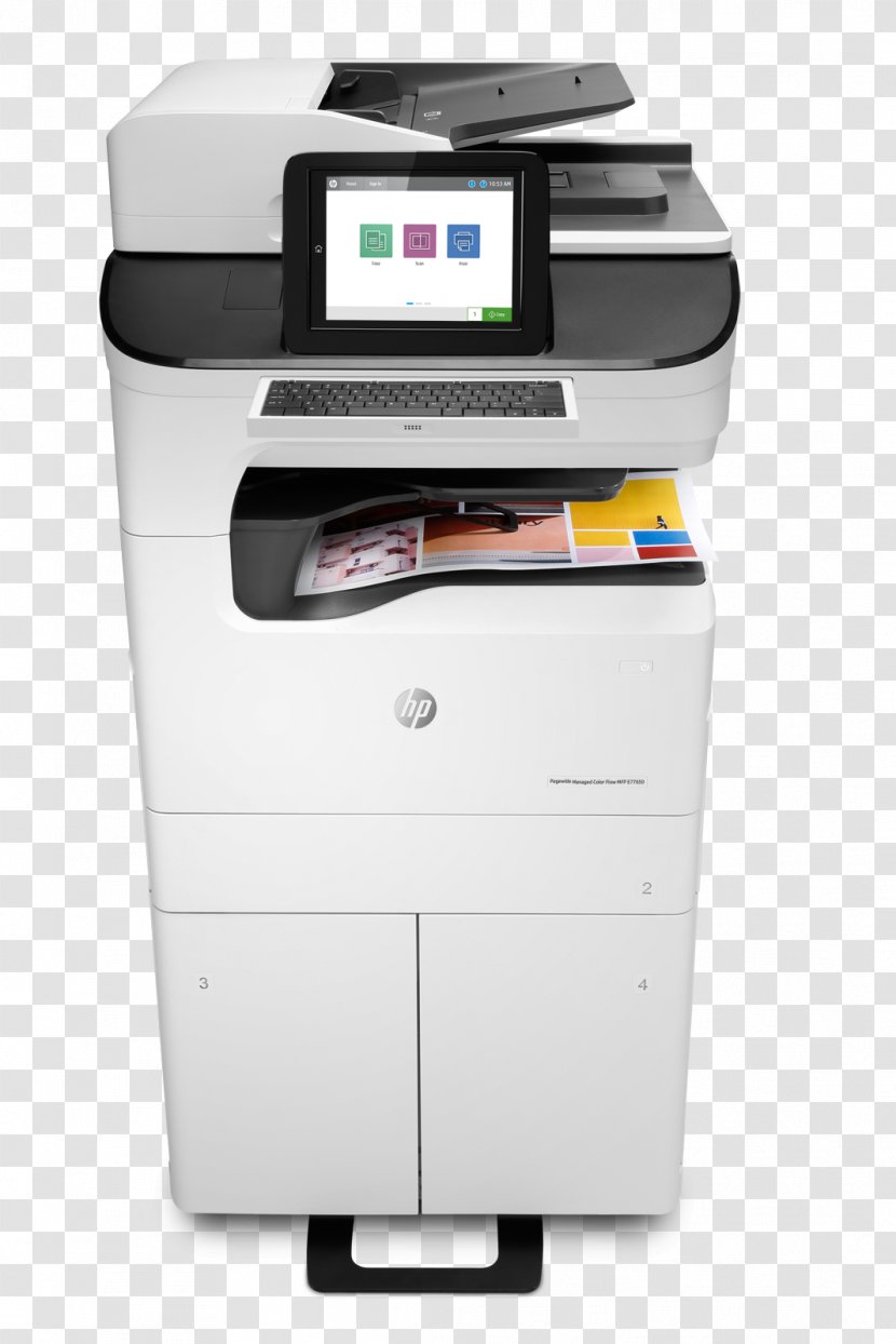 Hewlett-Packard Multi-function Printer HP PageWide Enterprise Color Flow MFP 785zs 785f - Technology - Hewlett-packard Transparent PNG