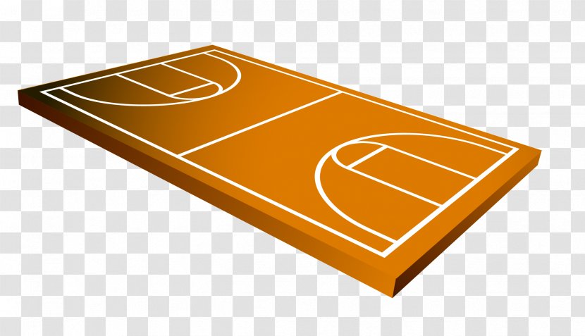 Basketball Court Football Pitch Icon - Wood - Vector Cartoon Hand-painted Sports Venue Transparent PNG