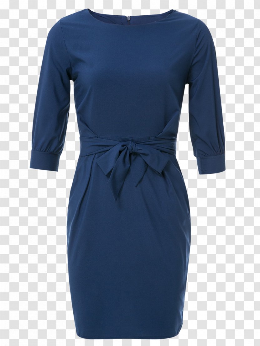 Sheath Dress Fashion Blue Sleeve - Clothing Transparent PNG