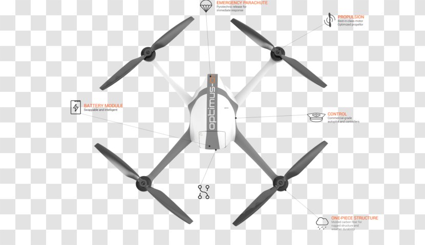 Unmanned Aerial Vehicle Airplane Helicopter Rotor אירובוטיקס - Surveyor - Delivery Drone Transparent PNG