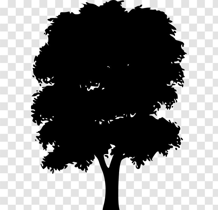 Silhouette Tree Clip Art - Woody Plant Transparent PNG