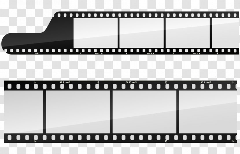 Filmstrip Template - Photographic Film - Vector Black And White Frame Assignment Transparent PNG