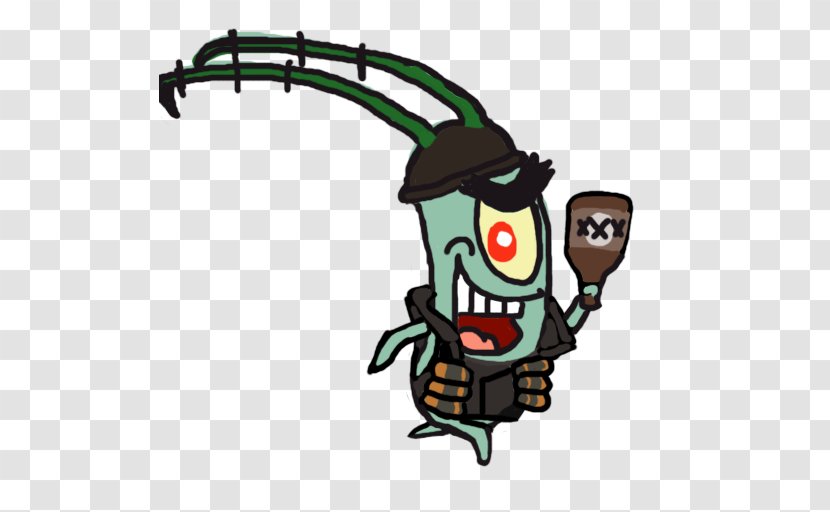 Plankton And Karen Team Fortress 2 Patrick Star Mr. Krabs Squidward Tentacles - Fan Art - Soldier Transparent PNG