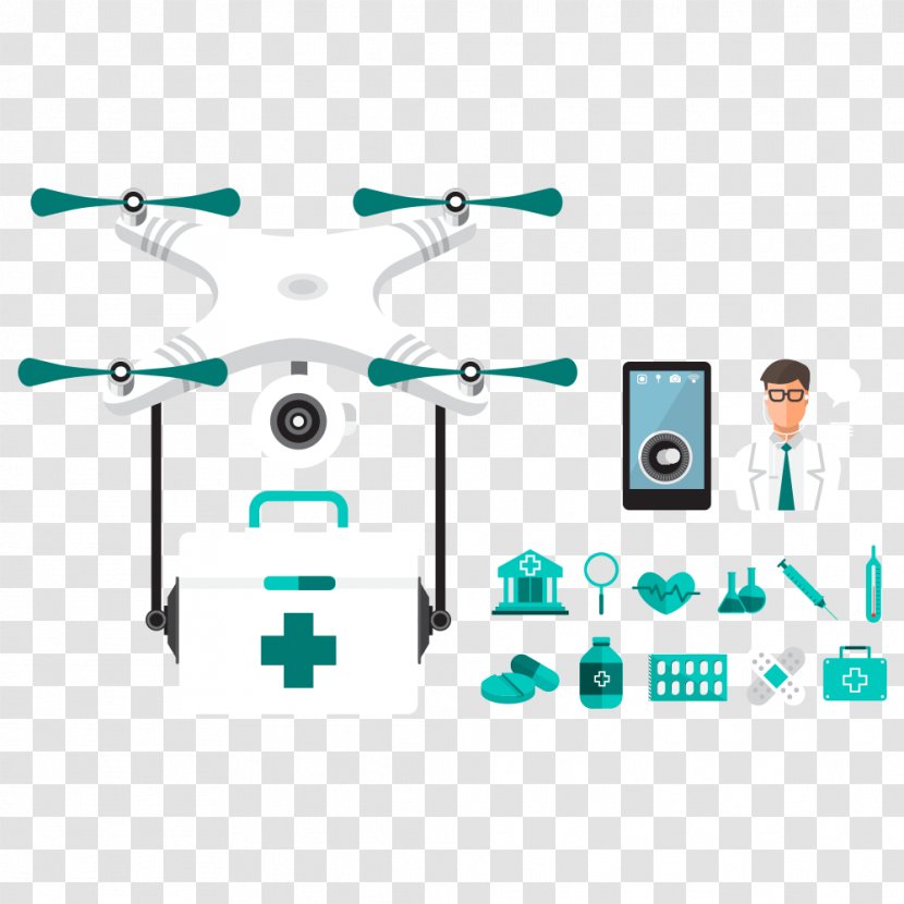 Unmanned Aerial Vehicle Illustration - Area - Aircraft Transparent PNG