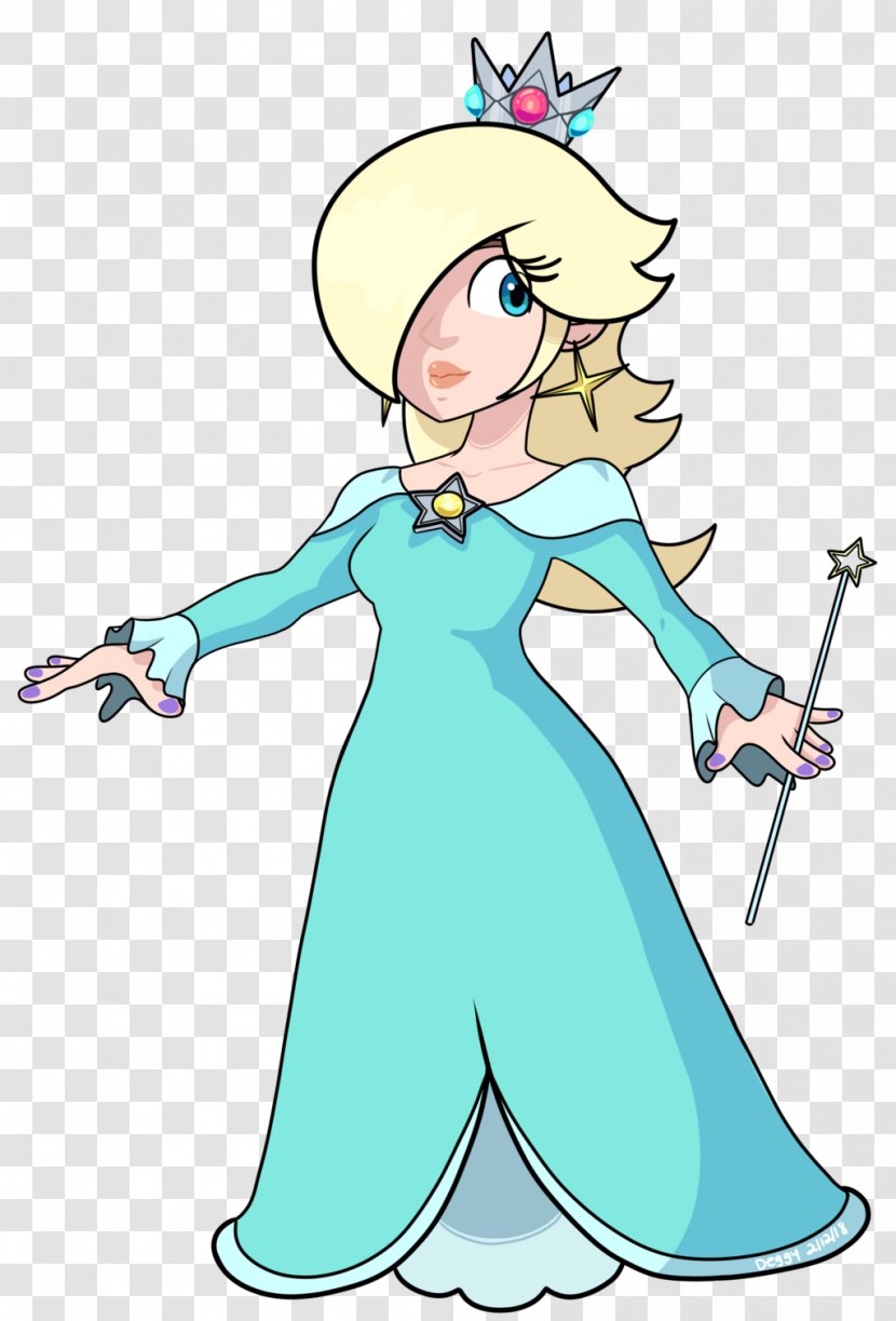 Rosalina Super Mario Galaxy Clip Art - Silhouette - Princess Transparent PNG