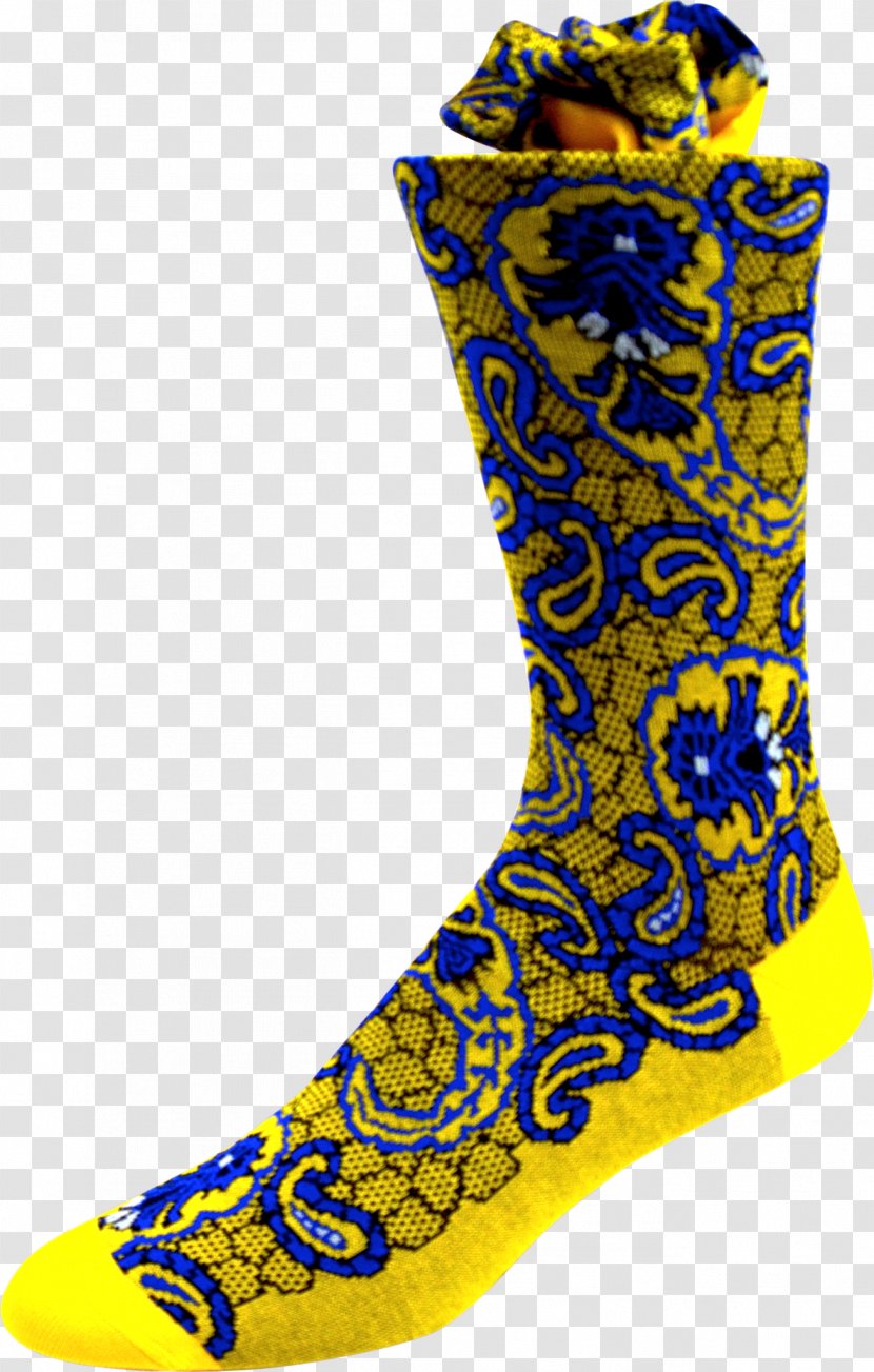 Sock Paisley Necktie Shoe Silk - Footwear - Tie Golden Transparent PNG