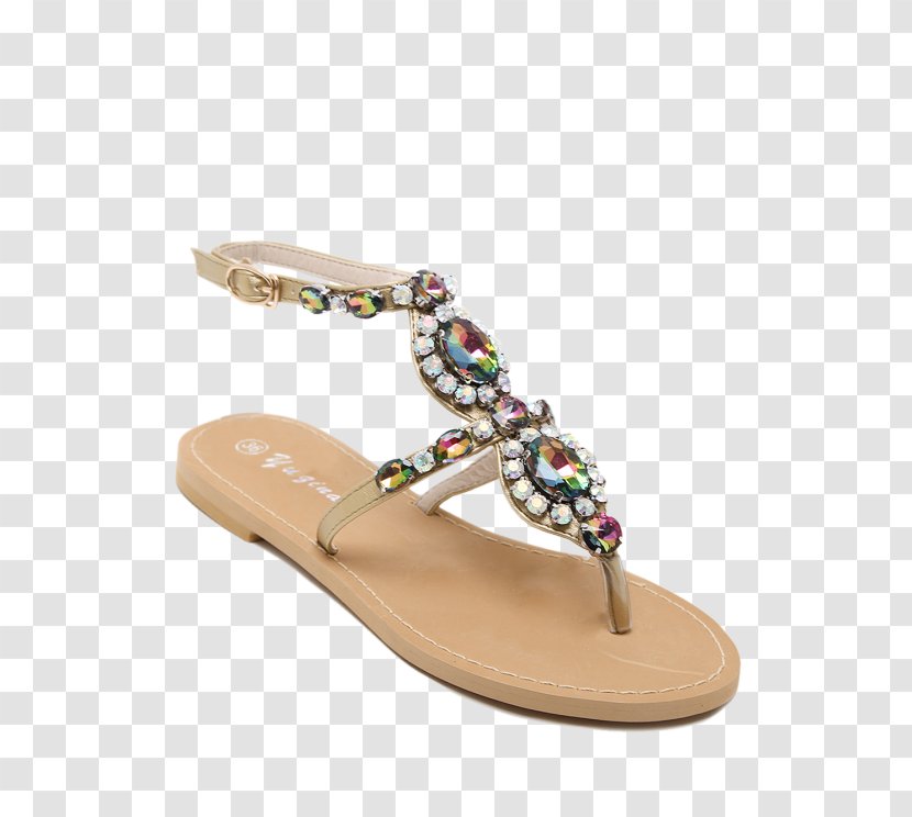 Slipper Sandal Leather Fashion Flip-flops - Strap - Flat Material Transparent PNG