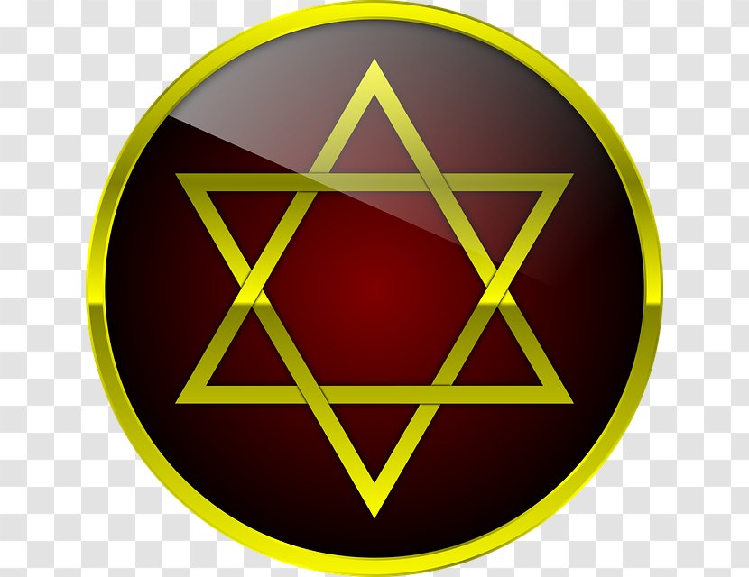 Star Of David Symbol Hexagram Judaism - Jewish People Transparent PNG