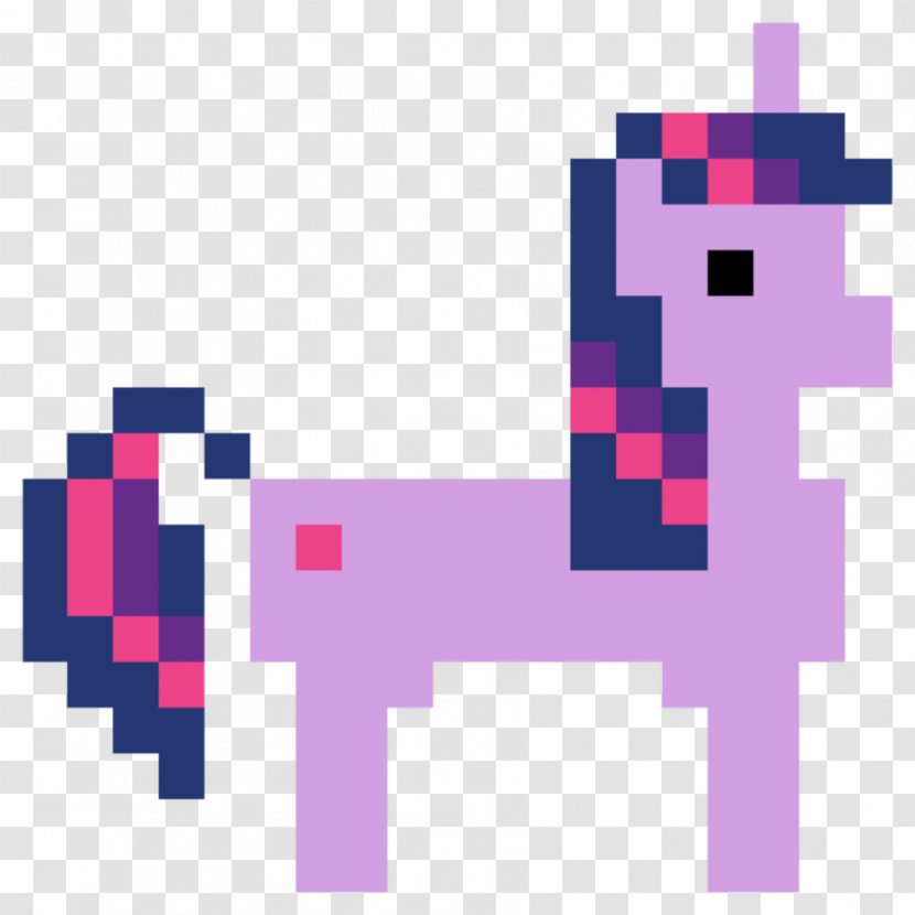 Pinkie Pie Twilight Sparkle Applejack Rainbow Dash Rarity - Magenta - 8 BIT Transparent PNG