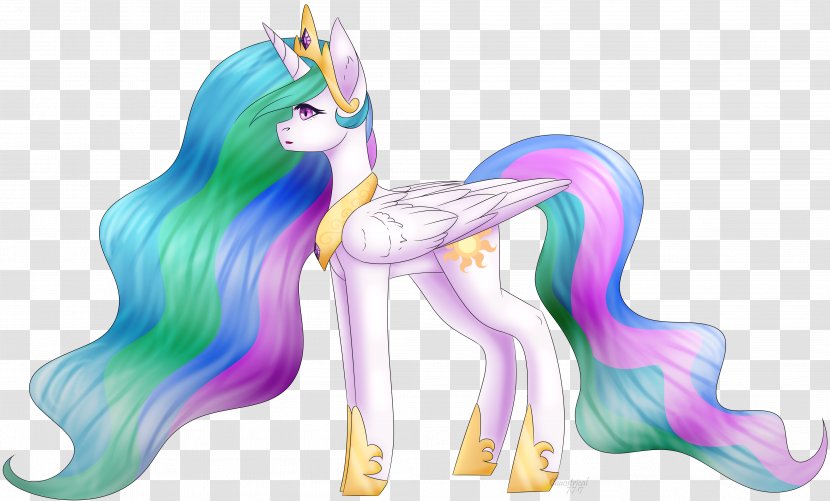 DeviantArt Horse Unicorn - Cartoon - Celestia De My Little Pony Transparent PNG