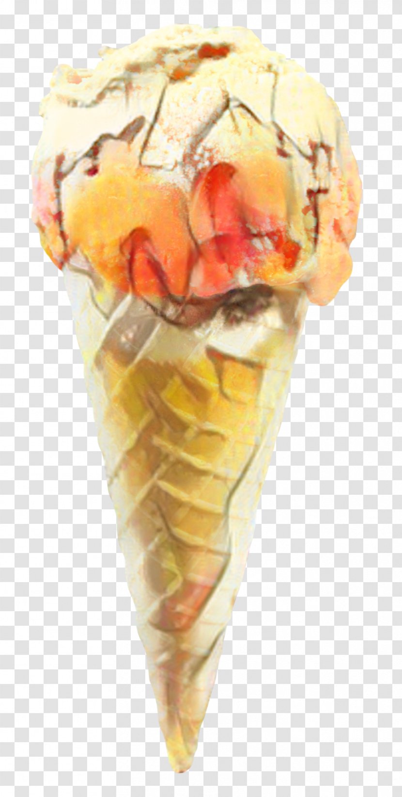 Ice Cream Cone Background - Soft Serve Creams - Dish Cuisine Transparent PNG