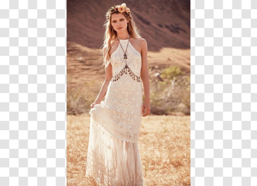 Wedding Dress Boho-chic Bride Bohemianism - Flower - Boho Style Transparent PNG