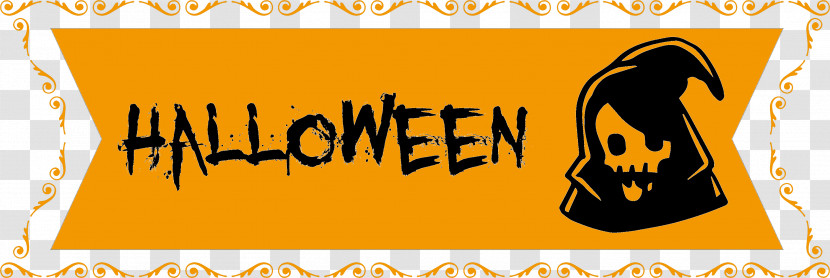 Happy Halloween Banner Transparent PNG