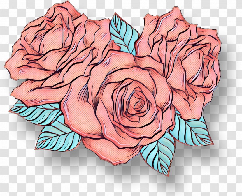 Garden Roses Cabbage Rose Floral Design Illustration Cut Flowers - Plant - Pink Transparent PNG