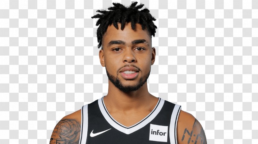 D'Angelo Russell Brooklyn Nets 2017–18 NBA Season Denver Nuggets Los Angeles Lakers - Neck Transparent PNG