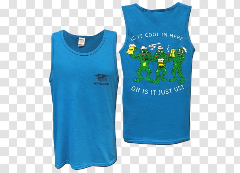 T-shirt Underwater Demolition Team Sleeveless Shirt - Top Transparent PNG
