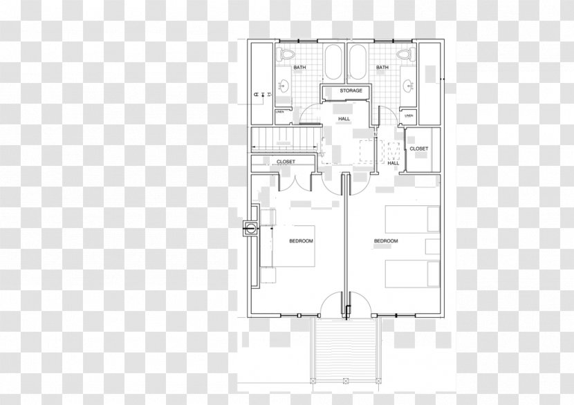 Floor Plan Furniture Line Angle - A Roommate On The Upper Transparent PNG