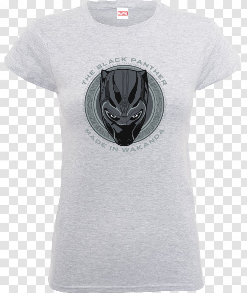 T-shirt Black Panther Wakanda Zavvi Sleeve - White Transparent PNG