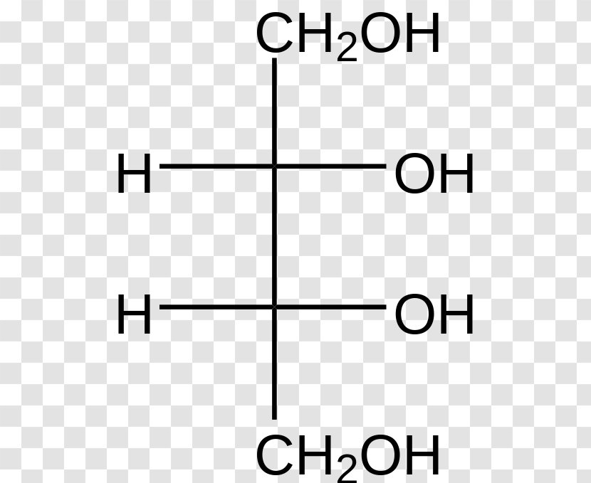 Fructose Deoxyribose Pentose Carbohydrate Deoxy Sugar - Diagram - Erythritol Tetranitrate Transparent PNG