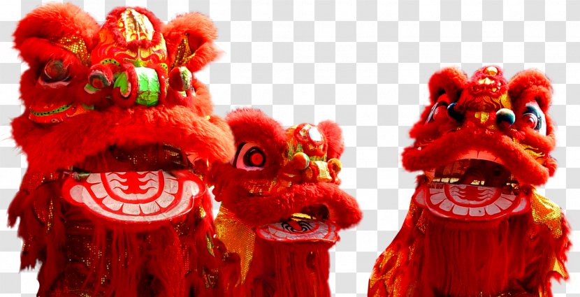 Lion Dance Chinese New Year Dragon - Traditional Holidays - Decoration Red Transparent PNG