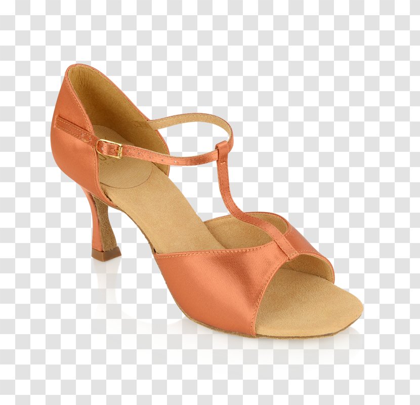 Latin Dance Buty Taneczne Shoe Sandal - Peach Transparent PNG