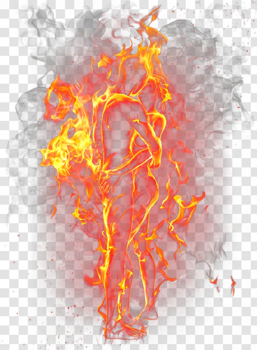 Download - Editing - HD Visual Flame Couple Picture Transparent PNG
