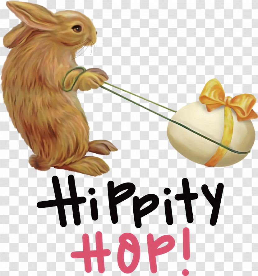 Happy Easter Hippity Hop Transparent PNG