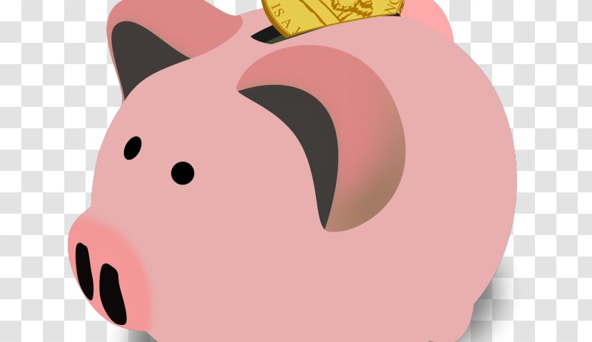 Clip Art Piggy Bank Saving Money - Baby Goat Silhouette Transparent Transparent PNG
